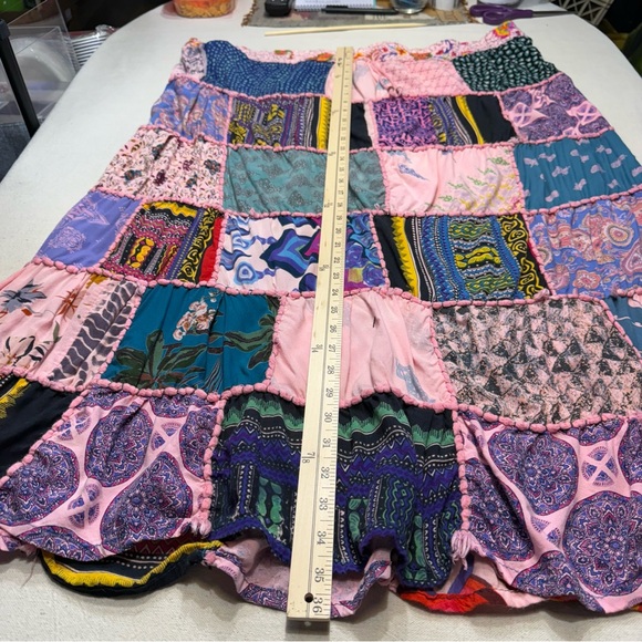 Patchwork Multicolor Skirt by Ana & Kate - Size Large - Picture 7 of 13